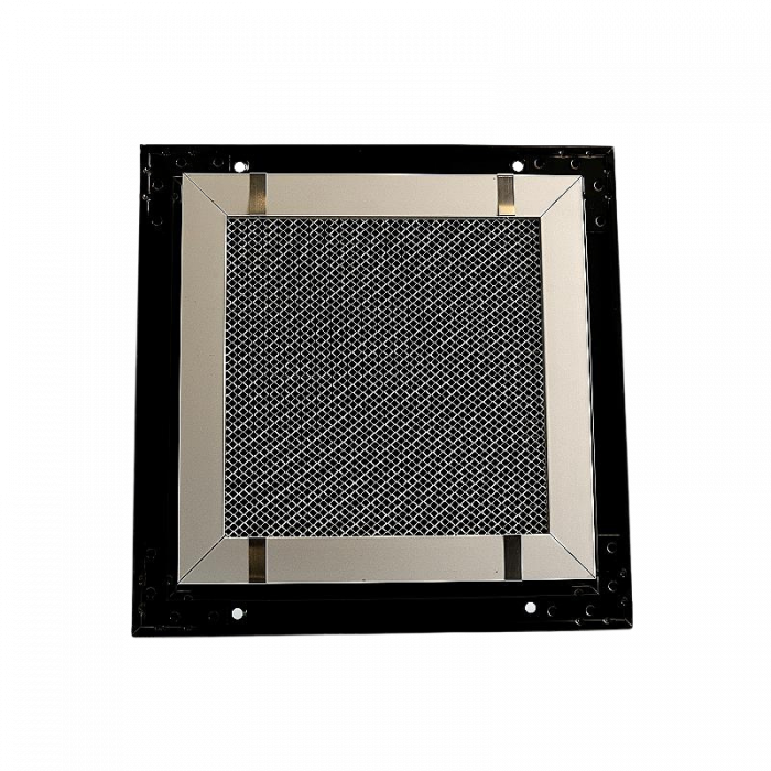 Buitenmuurrooster aluminium (LxH) 200x200mm - Zwart 