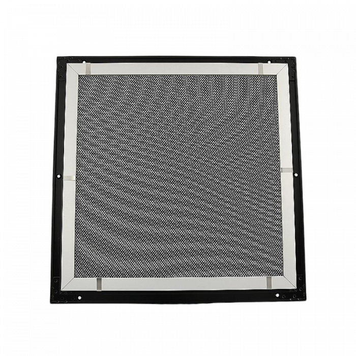 Buitenmuurrooster aluminium (LxH) 400x400mm - zwart