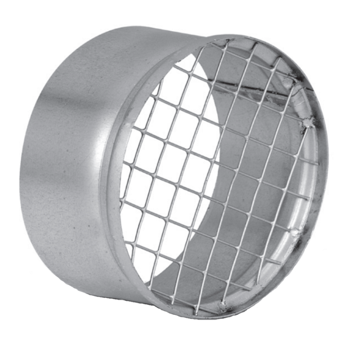 Gaasrooster (flensbus met grofmazig gaas) Ø 355mm 