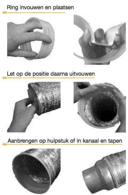  Guso montagering Ø 100mm voor montage slang op buis of hulpstuk