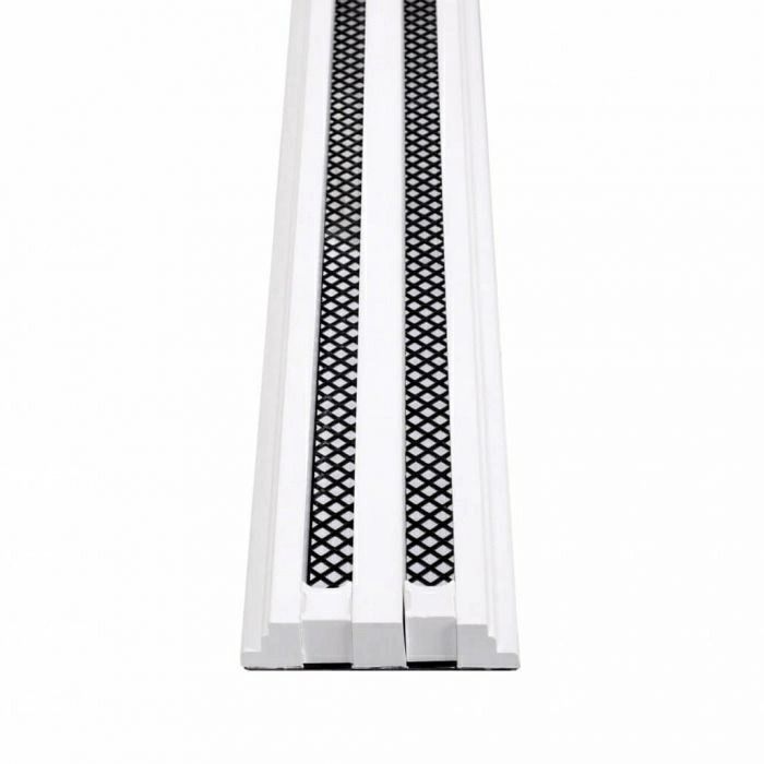 LINE - instucbaar lijnrooster - Lengte 625mm - 2 sleuven - hoogte 18mm - incl. plenumbox 125mm