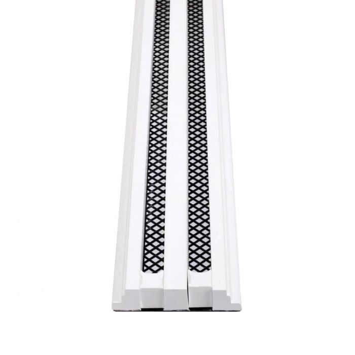 LINE - instucbaar lijnrooster - Lengte 1250mm - 2 sleuven - H = 12mm - incl. plenumbox 125mm