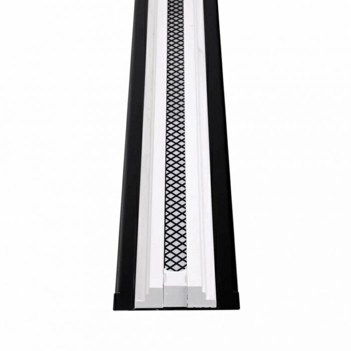 LINE - instucbaar lijnrooster - Lengte 1250mm - 1 sleuf - hoogte 18mm - incl. plenumbox 125mm