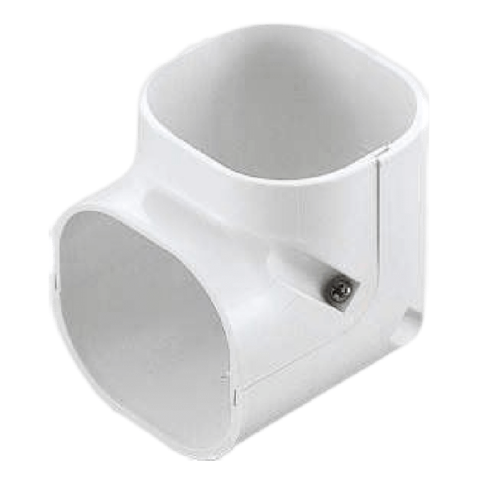 Airco korte stijgende bocht 90 graden - WIT (SCM-77-W)