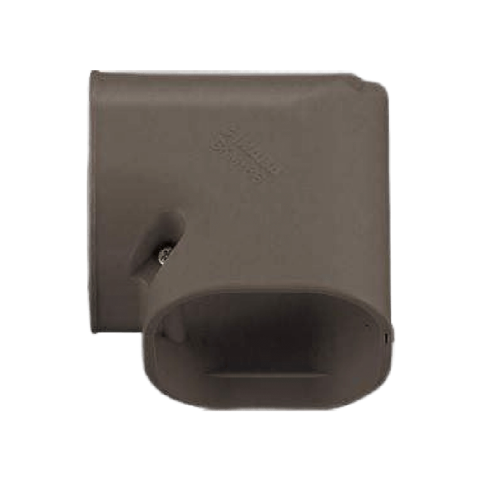 Airco korte vlakke bocht 90 graden - BRUIN (SKM-77-B)