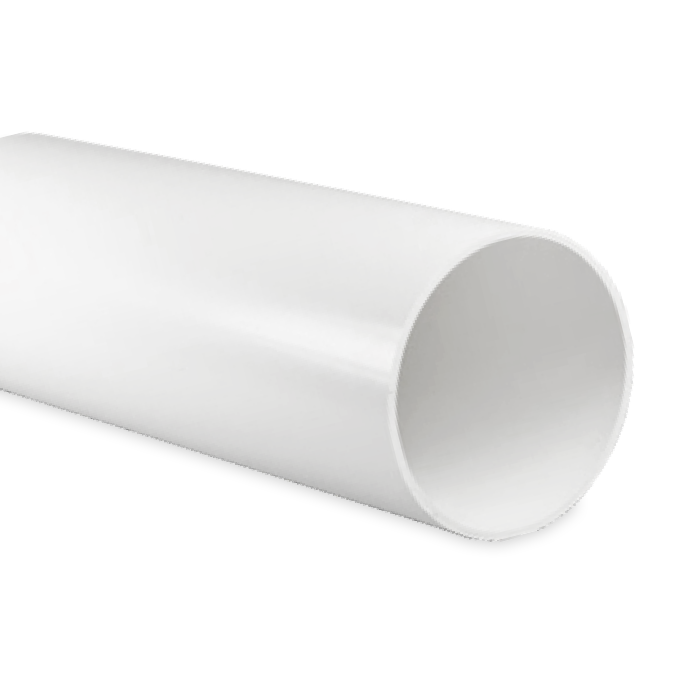 Kunststof ventilatiebuis rond Ø 100mm - Lengte 1 meter