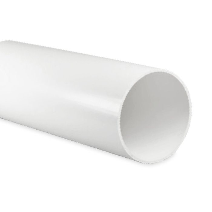 Kunststof ventilatiebuis rond Ø 100mm - Lengte 50cm