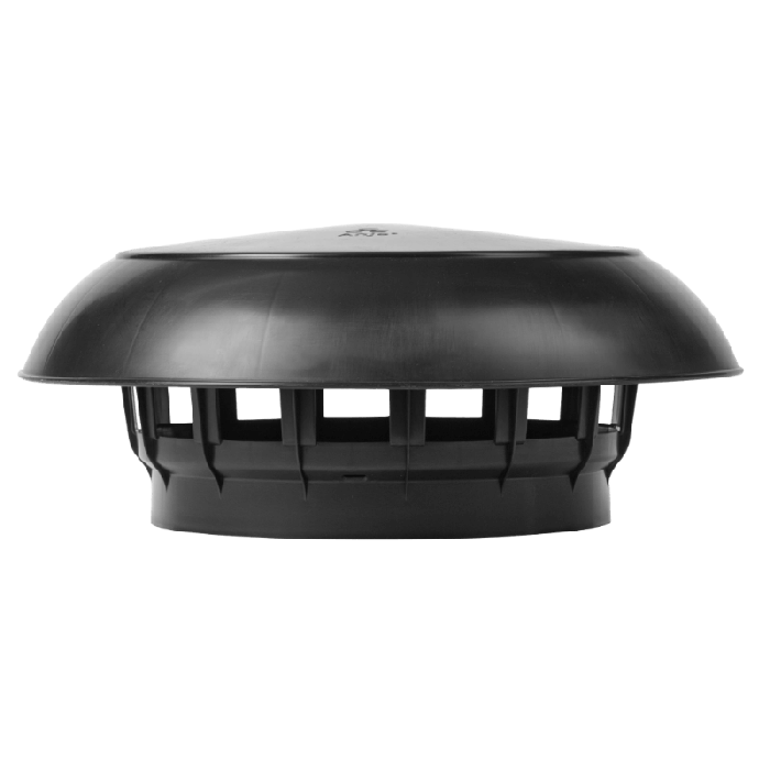 Platdak ontluchting dubbelwandig met kunststof kap Ø 250mm