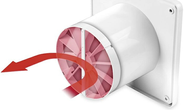 Terugslagklep (lage weerstand) kunststof Ø 100mm - IN kanaal Terugslagklep (lage weerstand) kunststof Ø 100mm - IN kanaal