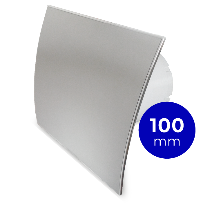 Pro-Design badkamer/toilet ventilator - STANDAARD (KW100) - Ø100mm - RVS gebogen 