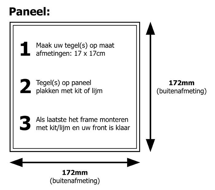 Pro-Design badkamer/toilet ventilator - TREKKOORD (KW125W) - Ø 125mm - Tegelfront