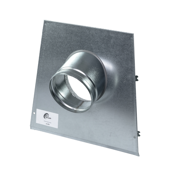 "EasyPlenum" voor LUCHTTOEVOER - aansluiting 125mm - met wervelrooster