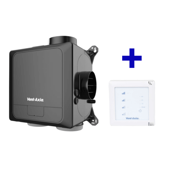 Vent-Axia Multihome woonhuisventilator - Basic BEP - 300 m3/h - Eurostekker + draadloze RF bediening Vent-Axia Multihome woonhuisventilator - Basic BEP - 300 m3/h - Eurostekker + draadloze RF bediening