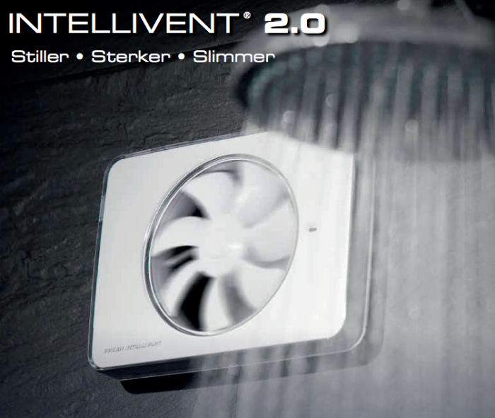 Nedco Fresh Intellivent design badkamerventilator 2.0 - WIT (330000)