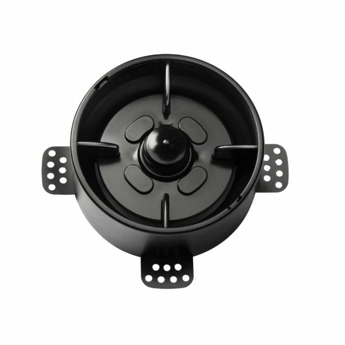 NoShow 2.0 instucbaar designventiel 125mm - toevoer/afvoer - ZWART 