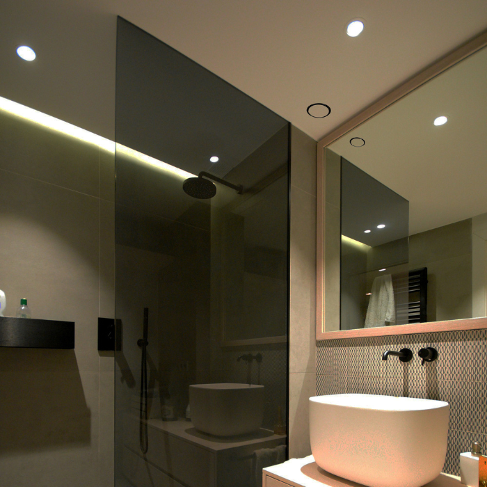 NoShow 2.0 instucbaar designventiel 125mm - toevoer/afvoer - ZWART 