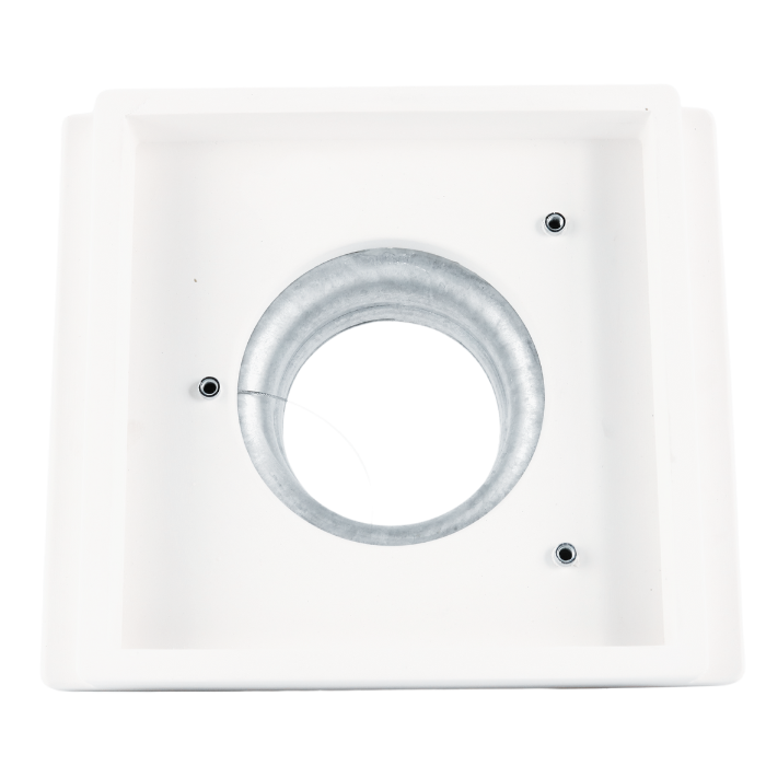 SQUARE - Instucbaar frameloos ventiel - Ø100mm - TOEVOER & AFVOER