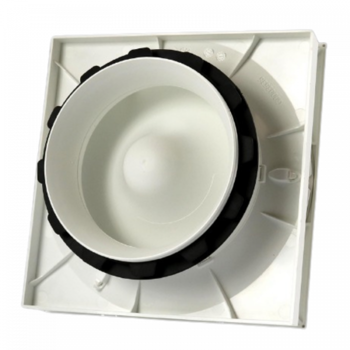 Renson Aeroo Designventiel vierkant - kunststof  Ø125mm - RAL9010