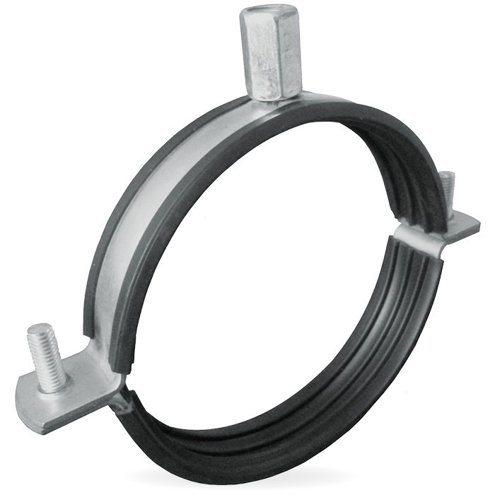 Ophangbeugel voor spirobuis Ø 80mm met rubber inlage