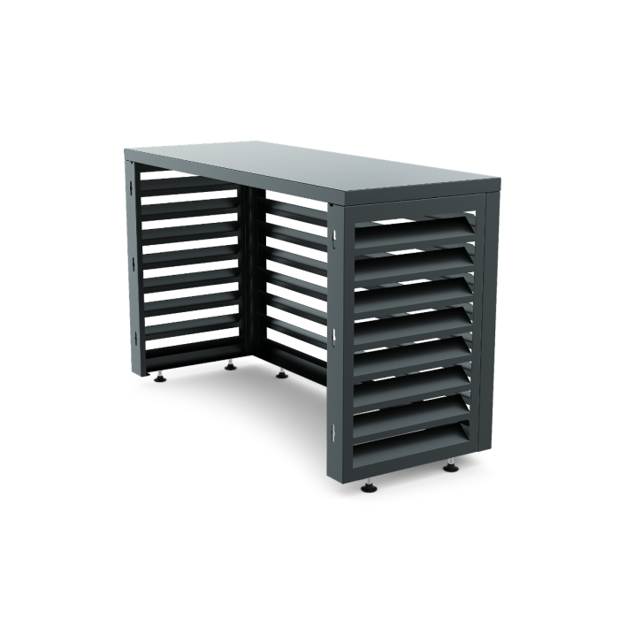 Aircover 900 - Luxe (airco) buitenunit omkasting - 93 x 60 x 48 cm - met achterplaat