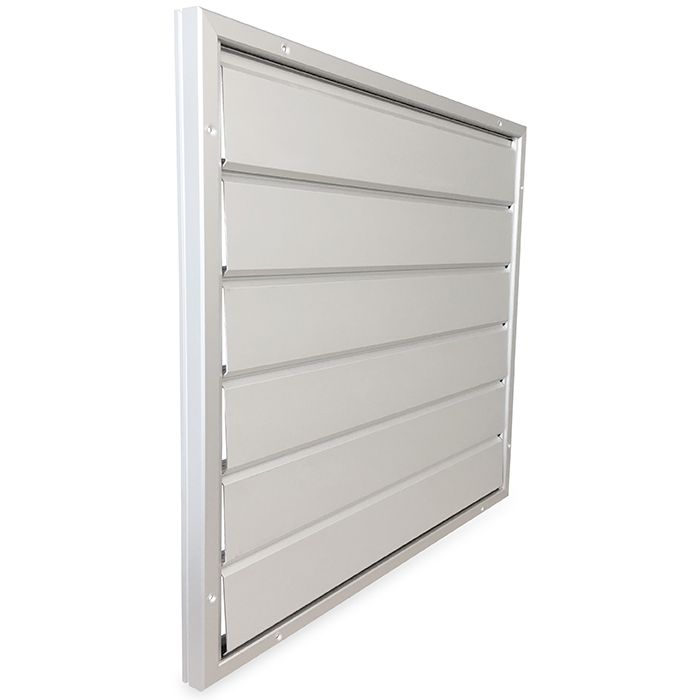 Overdrukrooster opbouw - 455 x 455mm - grote lamellen (12HD-4646AA)