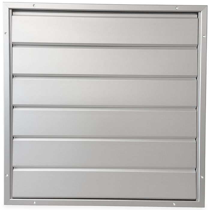 Overdrukrooster opbouw - 755 x 755mm - grote lamellen (12HD-7676AA)
