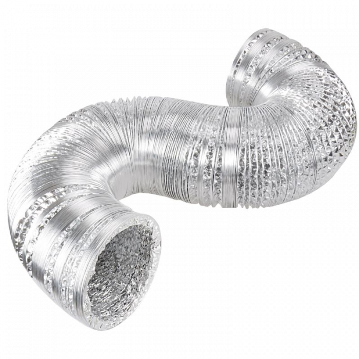 Aluminium flexibele slang 100mm 6 meter