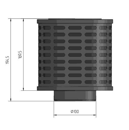 Plasmamade Luchtfilter GUC1212 - Ø100 mm - 600 m3/h