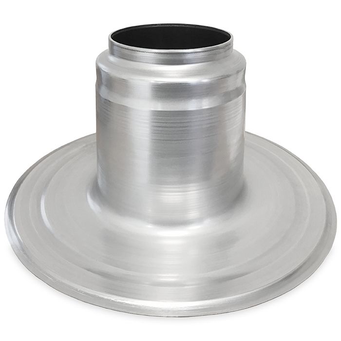 Platdak ontluchting dubbelwandig met kunststof kap Ø 150-160mm