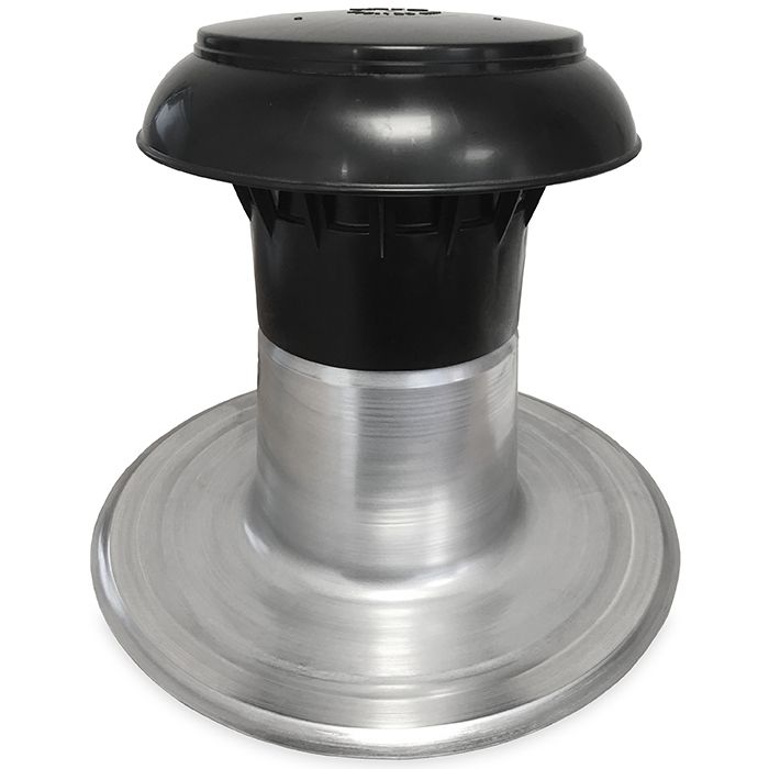 Platdak ontluchting dubbelwandig met kunststof kap Ø 110-125mm