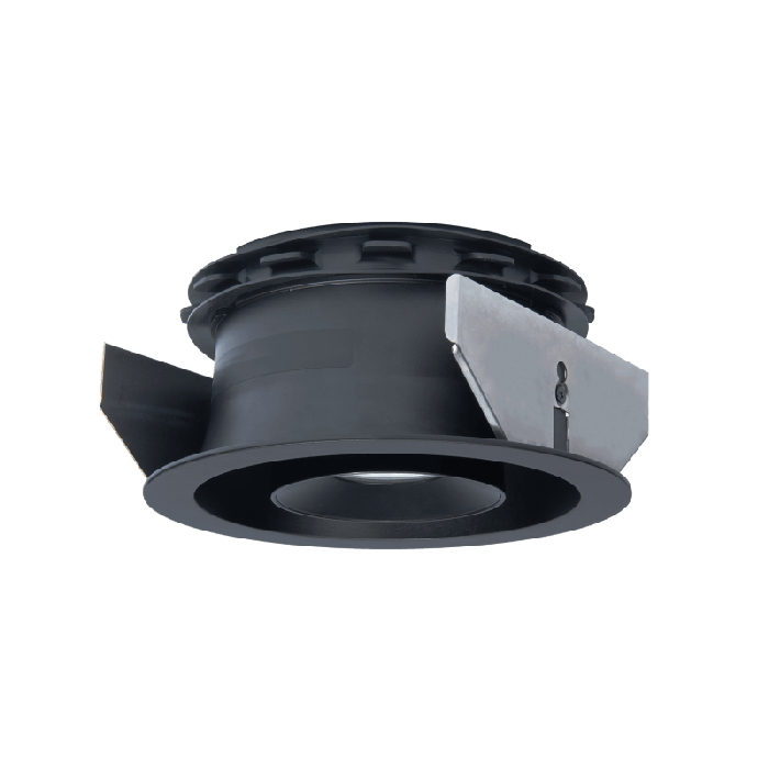 Prado - light + ventilation - Zwart - afvoerventiel - Ø 125mm