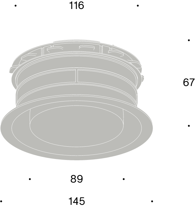 Pradovent - trim - Ø 125mm design ventiel (afvoer) Pradovent - trim - Ø 125mm design ventiel (afvoer)