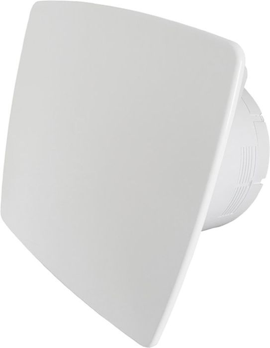 Whisper Pro-Design badkamerventilator - Ø100mm - aan/uit - WIT *Bold-Line*