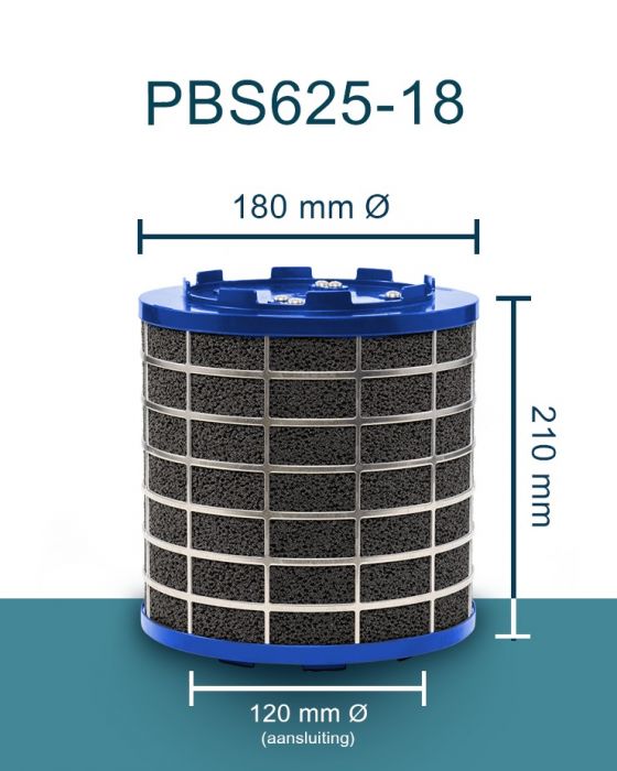 PuriVent SILO plasmafilter voor afzuigkap (schacht 200mm+) - 625 m3/h - aansluiting Ø120mm