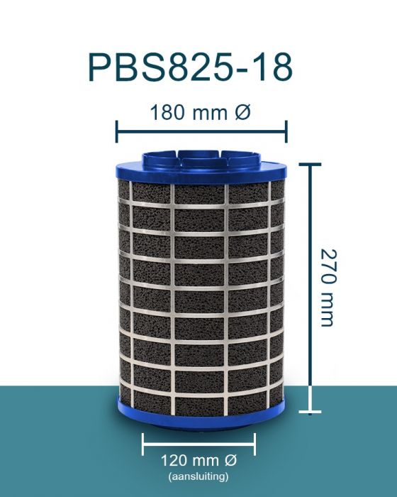 PuriVent SILO plasmafilter voor afzuigkap (schacht 200mm+) - 825 m3/h - aansluiting Ø120mm