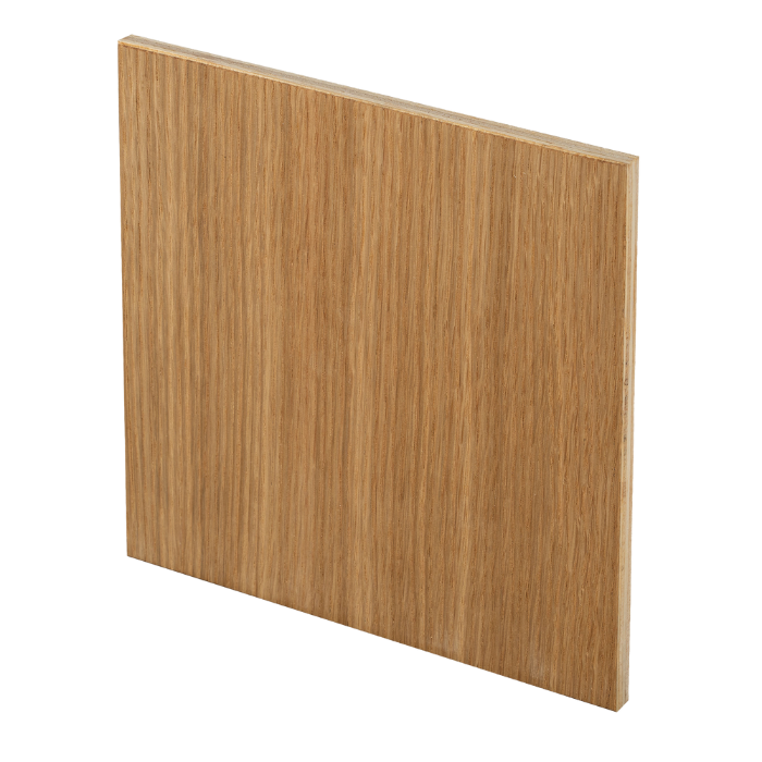 Whisper Design ventilatierooster vierkant (afvoer & toevoer) Ø125mm - vlak - hout