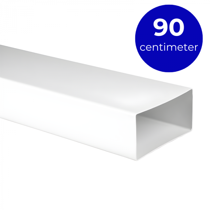 Kunststof rechthoekig kanaal 120 x 60mm (lengte 90cm)