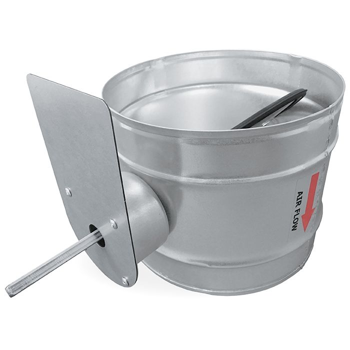 Regelklep Ø 125mm met motorstoel voor montage servomotor - luchtdicht - OP = OP