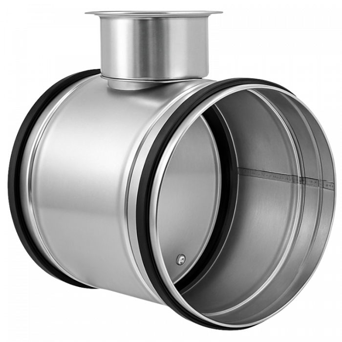 Regelklep Ø 100mm met afdichtingsrubber - handbediend