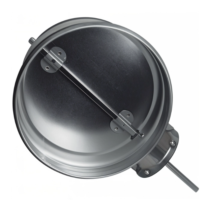 Regelklep Ø 315mm met motorstoel voor montage servomotor - luchtdicht - met afdichtingsrubber