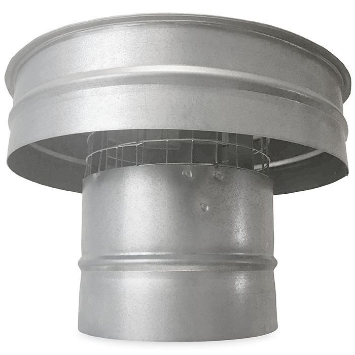 Regenhoed met extra regenbescherming & gaas Ø160mm