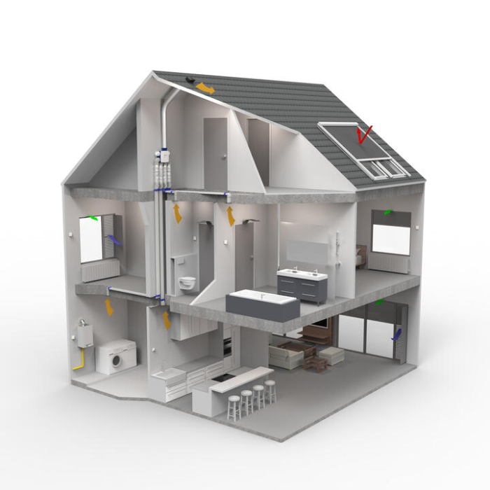 Renson Oxygreen Light met vochtsensor - 372 m3/h - Perilex