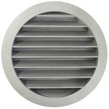 Rond buitenluchtrooster Ø 315mm aluminium met fijnmazig muggengaas 