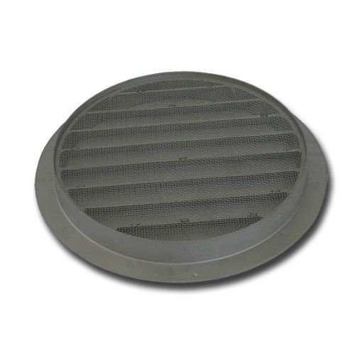 Rond buitenluchtrooster Ø 315mm aluminium met fijnmazig muggengaas 