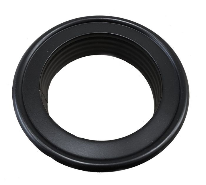 Afwerkrozet Ø125mm - zwart