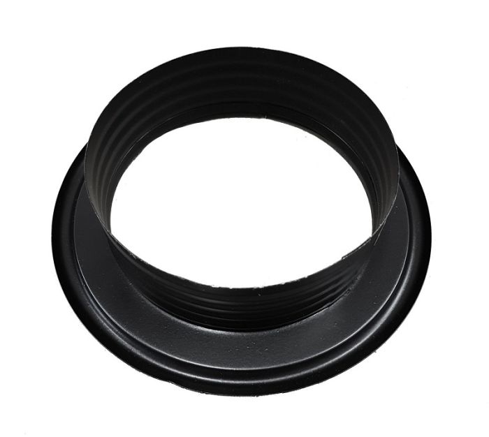 Afwerkrozet Ø125mm - zwart