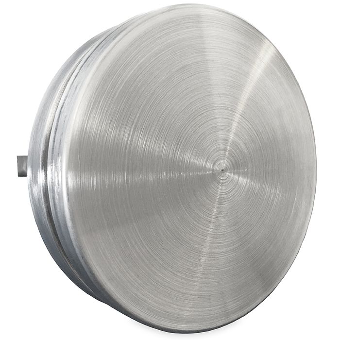 Toevoerventiel aansluitdiameter 125mm - Geborsteld RVS