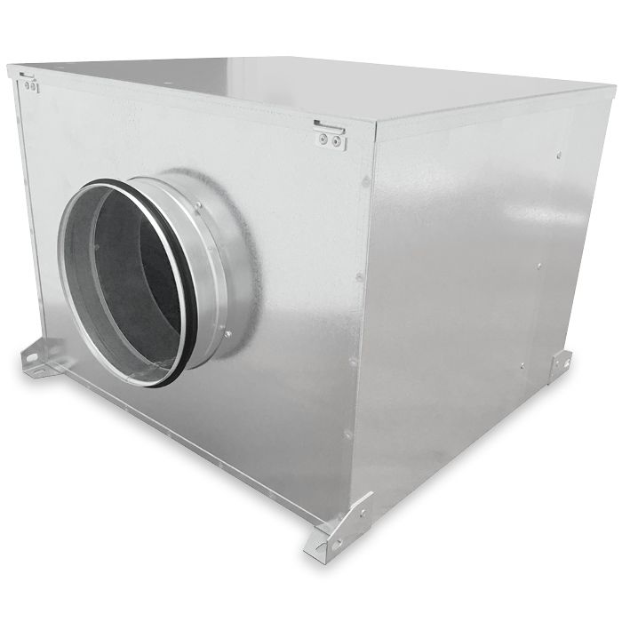 S&P CAB-125 ECOWATT energiezuinige EC boxventilator 485 m3/h - geluidgedempt - aansluiting 125mm