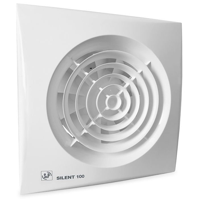abstract Elk jaar Verbinding verbroken Badkamer ventilator S&P Silent 100CRZ - Ventilatieshop.com