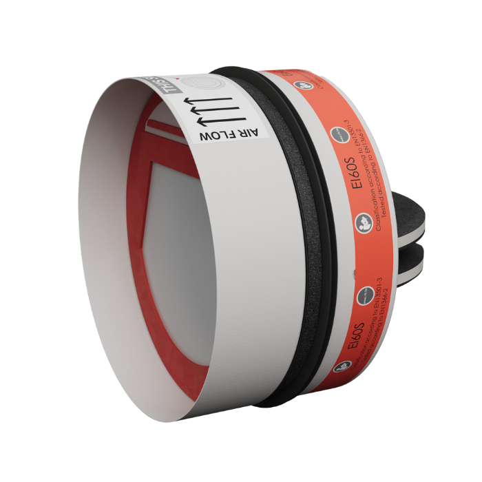 Brand- en rookwerende vlinderklep SC60-COSMO - 60 minuten - Ø125mm